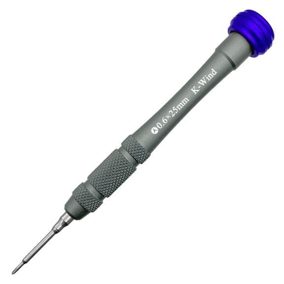 Tri-point Y000 0.6mm Screwdriver for Cell Phone & Smartwatch, Y Shape Tip, Magnetic S2 Steel Head, Free Spin Cap, Non-slip Grip, Tri Wing Precision Screwdriver Repair Tool for Electronics