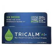 TriCalm Hydrogel, Steroid-Free Soothing Itch Relief Gel 2 oz Pack of 3