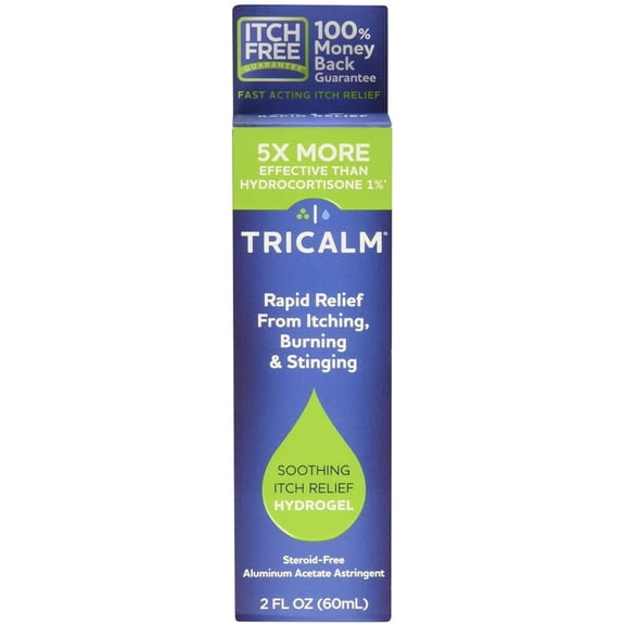 TriCalm Soothing Itch Relief Hydrogel 2 oz (Pack of 2)