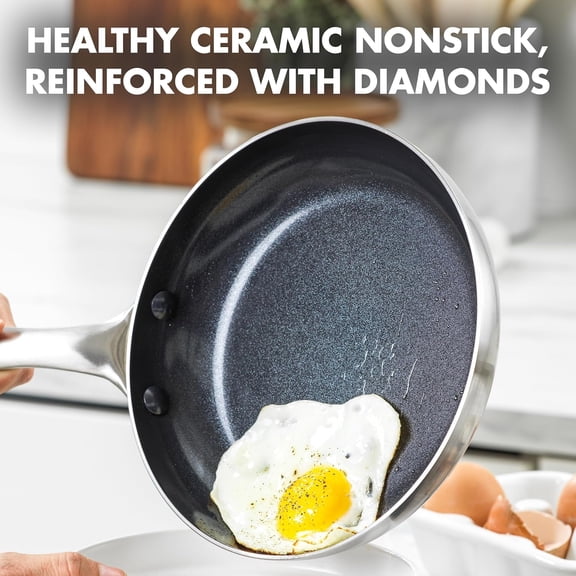 TriClad Ceramic Nonstick 9.5" and 11" Frypan Set