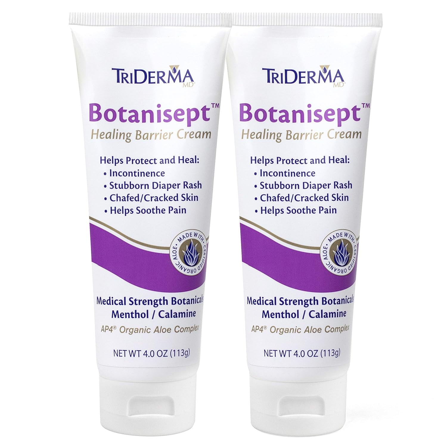 TriDerma Botanisept™ Barrier Cream AP4 Aloe Vera Gel, Zinc, Calamine