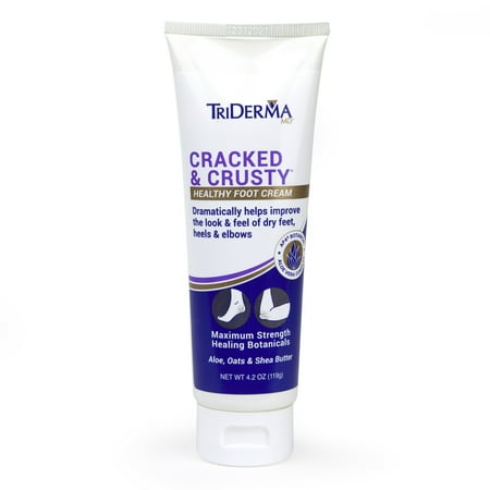 TriDerma Healthy Foot Cream for Cracked and Dry Skin, 4.2 oz