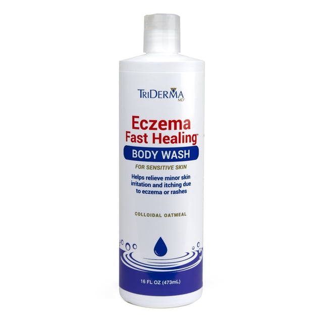 TriDerma Eczema Moisturizing Body Wash Sensitive Skin Cleanser for
