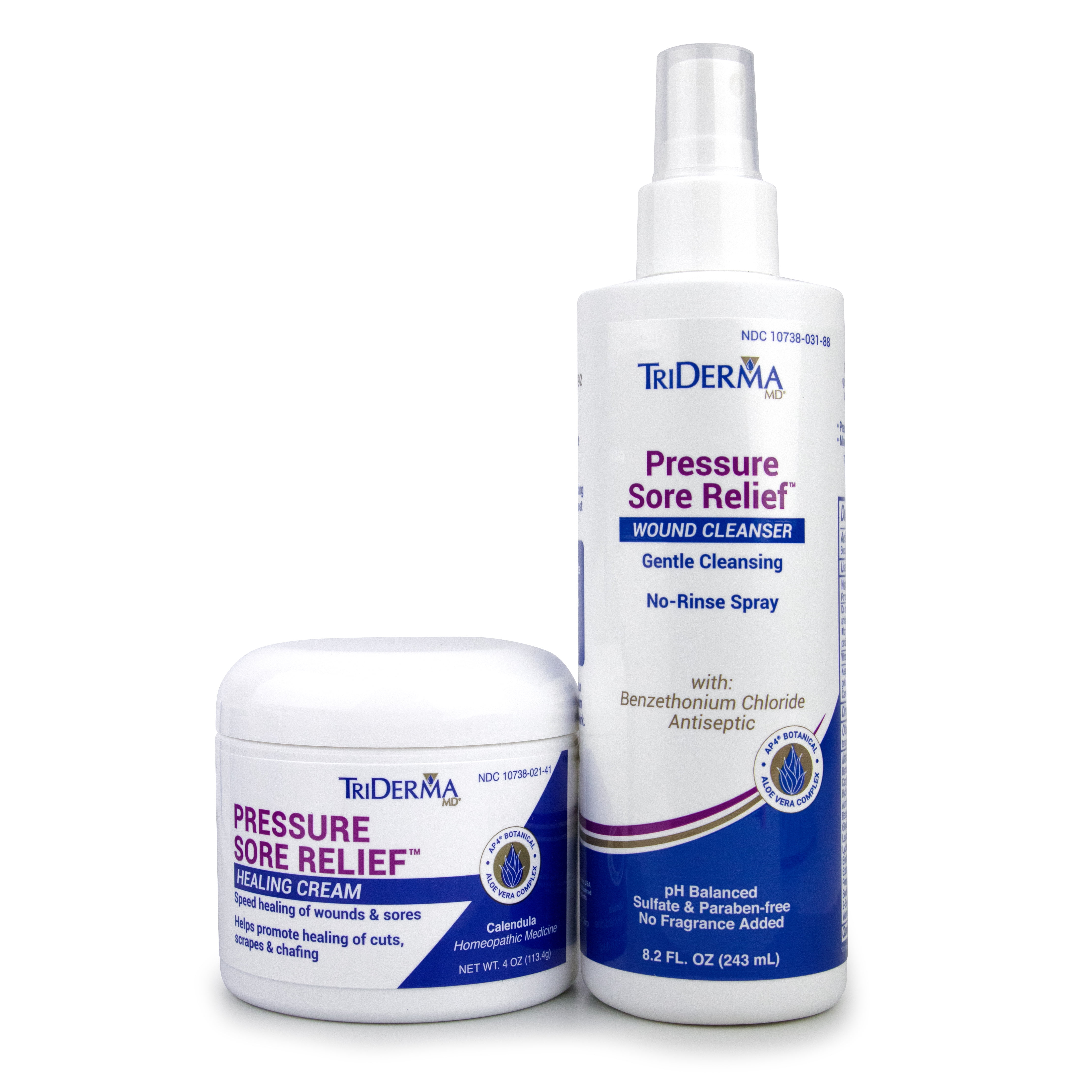 TriDerma MD Pressure Sore Relief Healing Cream and First Aid Wound