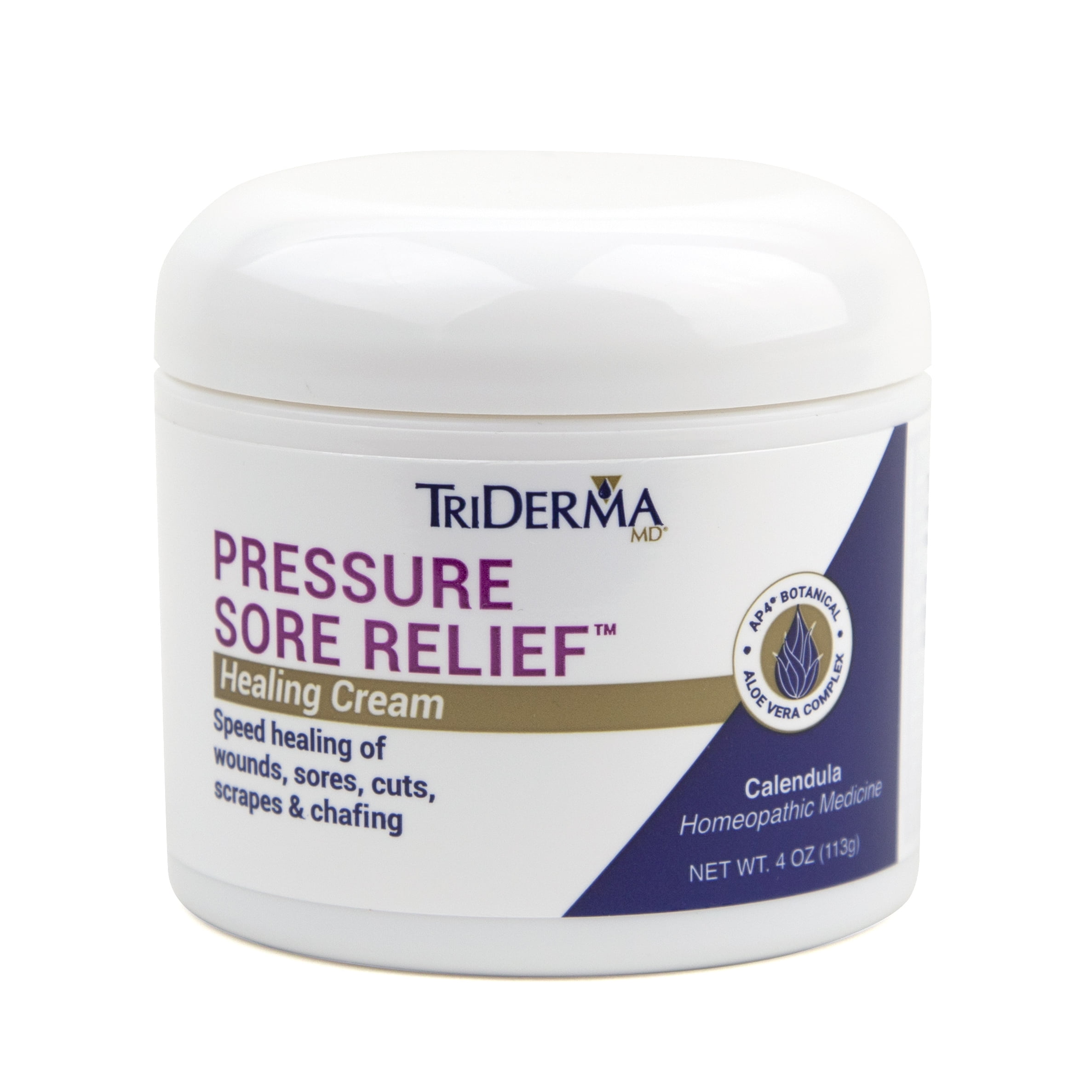 TriDerma Pressure Sore Relief Healing Cream Speeds Healing for Bed Sores,  Ulcers, Pressure Sores, Wound Healing, Chafed Skin and Hard-to-Heal Skin