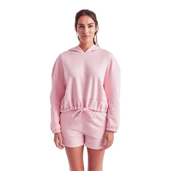 TriDri TD085 Women's Cropped Maria Hoodie-Light Pink-L/XL