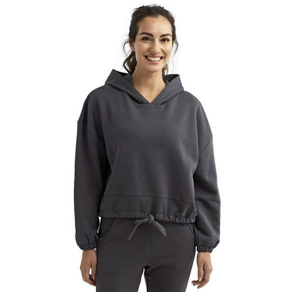 TriDri TD085 Women's Cropped Maria Hoodie-Charcoal-S/M