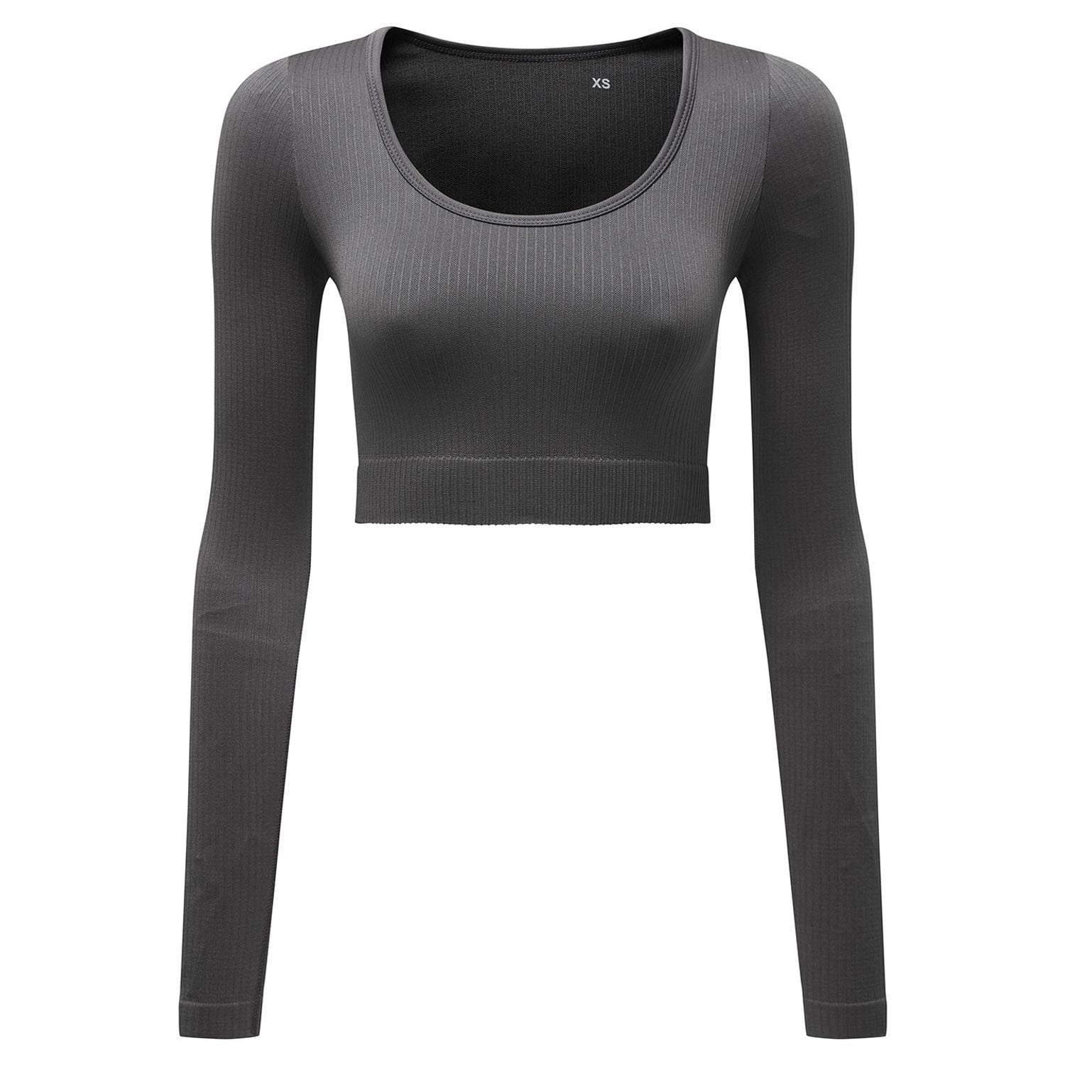 TriDri Womens Ribbed Seamless 3D Crop Top - Walmart.com