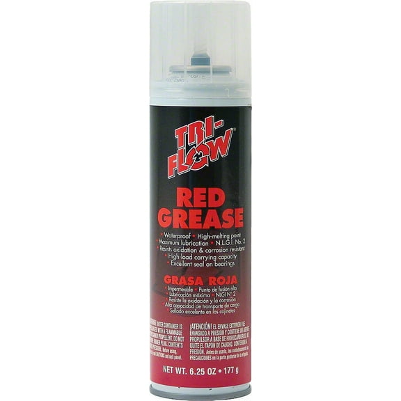 TriFlow Red Grease Aerosol: 6.25oz