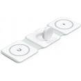 thumbnail image 1 of TriFoldPower Magnetic 3 In 1Wireless Charging Station Foldable Charger For Magsafe charger iPhone Earbud Pros Watch Travel Portable 15/14/13/12, AirPods 3/2/Pro, Android Charger (Adapter NOT Include), 1 of 8