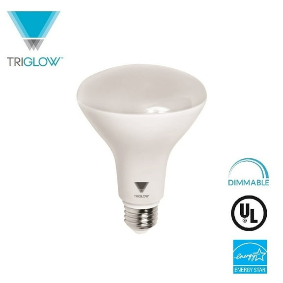 TriGlow LED 11-Watt (65W Equivalent) BR30 Light Bulb, 800 Lumen, DIMMABLE 3000K (Soft White Color) E26 Base, UL Listed and Energy Star Certified LED Light Bulb