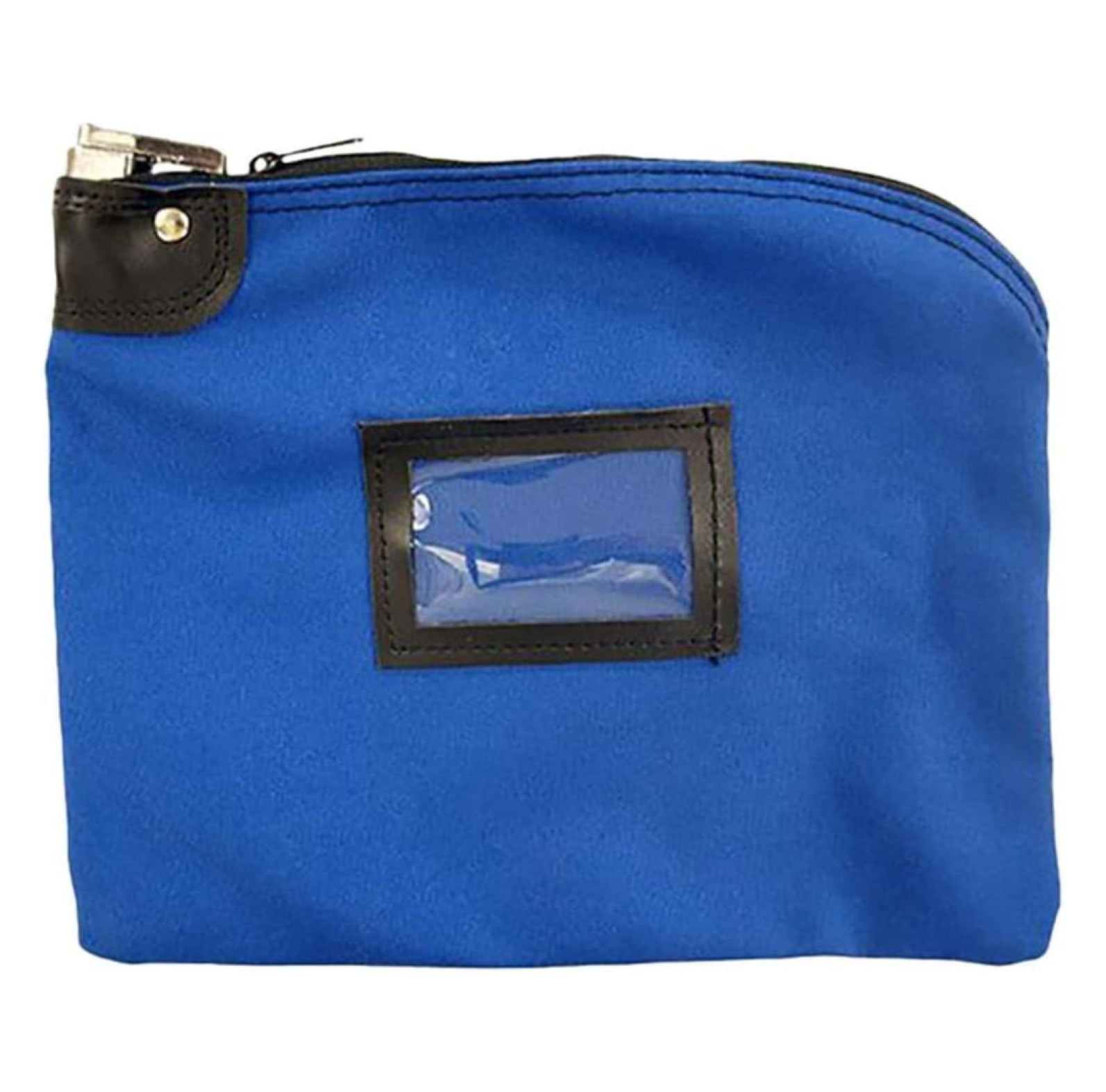 TriGolCanvas Locking Bank Deposit Bag, Reusable, 11" x 8.5", Handle Cash, Currency and Valuables Securely, Blue Money Bag, Large Zipper with Keyed 7-Pin Lock, Comes with 2 Keys, 1 Bag, 530312