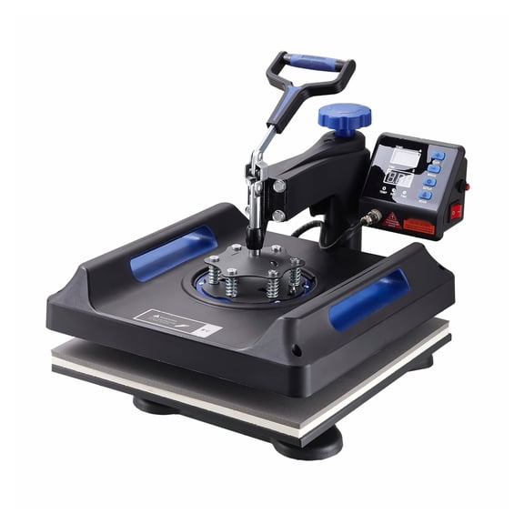 TriGol Heat Press 15x15 5 in 1, Swing Away Heat Press Machine for T-Shirts, Hats, Mugs, Plates, Sublimation Transfers, Digital Control, Fast Heating