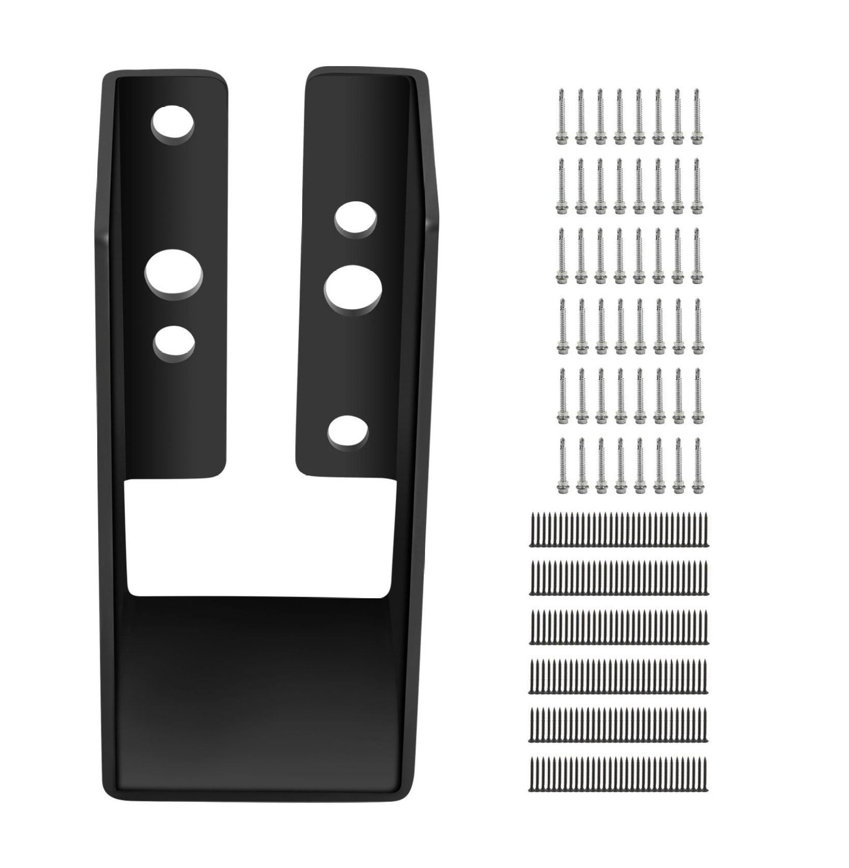 TriGol Joist Hangers 2x4, Concealed Flange, 24 Pack - Q235 Steel Plate, Powder-Coated, for 2x4 Lumber, 3.7" Outdoor Swing & Beam Support