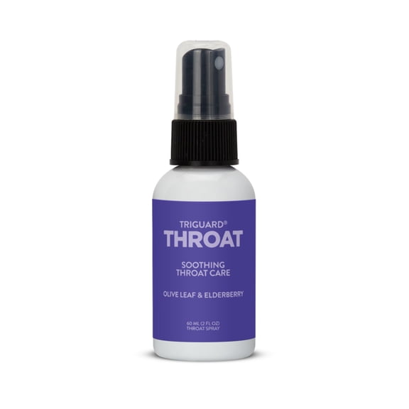 TriGuard Plus Throat Spray | Elderberry Extract, Olive Leaf Extract and Colloidal Silver Water 3-in-1 Immune Support Throat Spray | Powerful Immune System Booster | Great Taste 2oz / 60mL