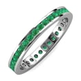 thumbnail image 1 of TriJewels 0.75 ctw Round Emerald (2.00 mm) Eternity Band in 10K Gold, 1 of 6