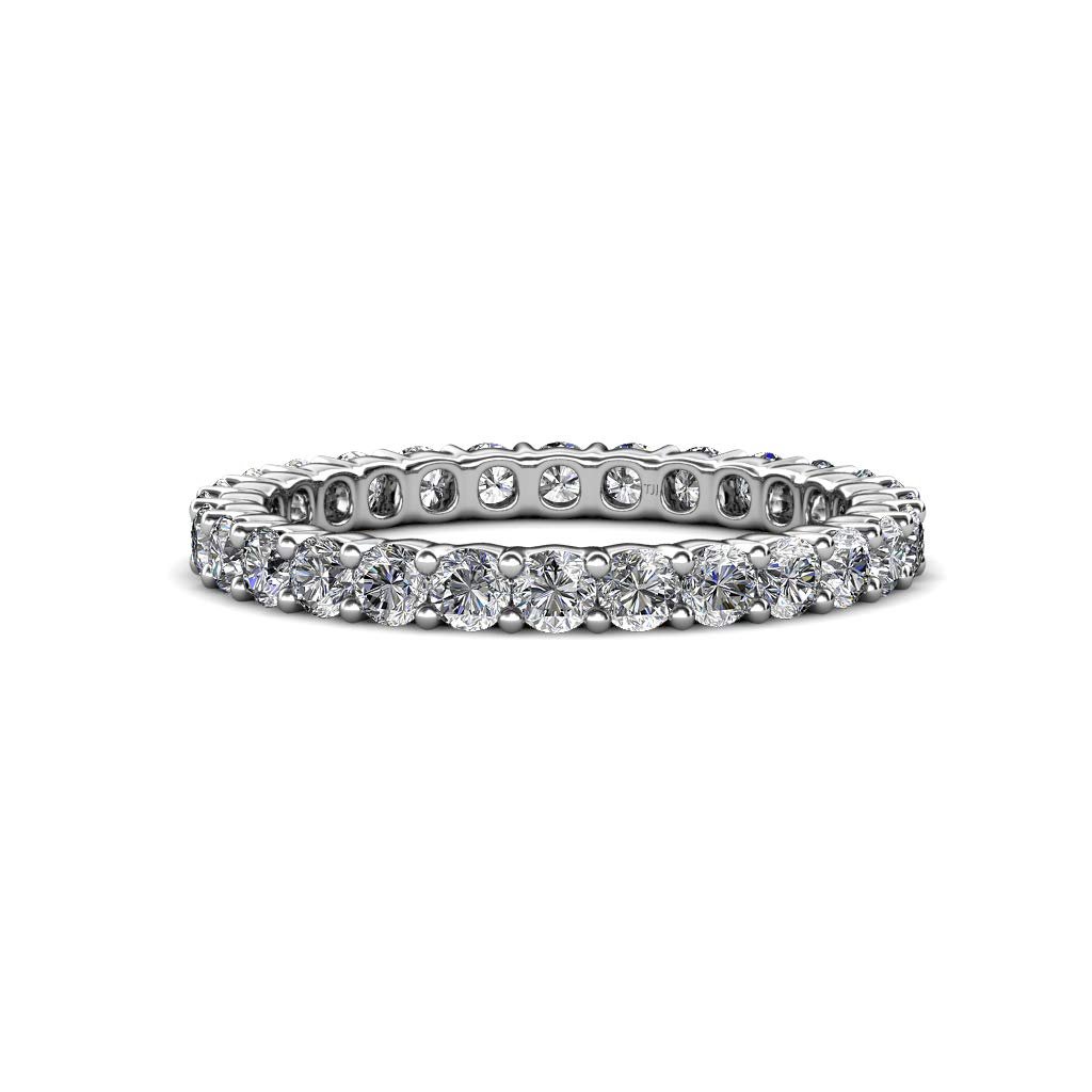 TriJewels Round Lab Grown Diamond Common Prong Womens Eternity Ring