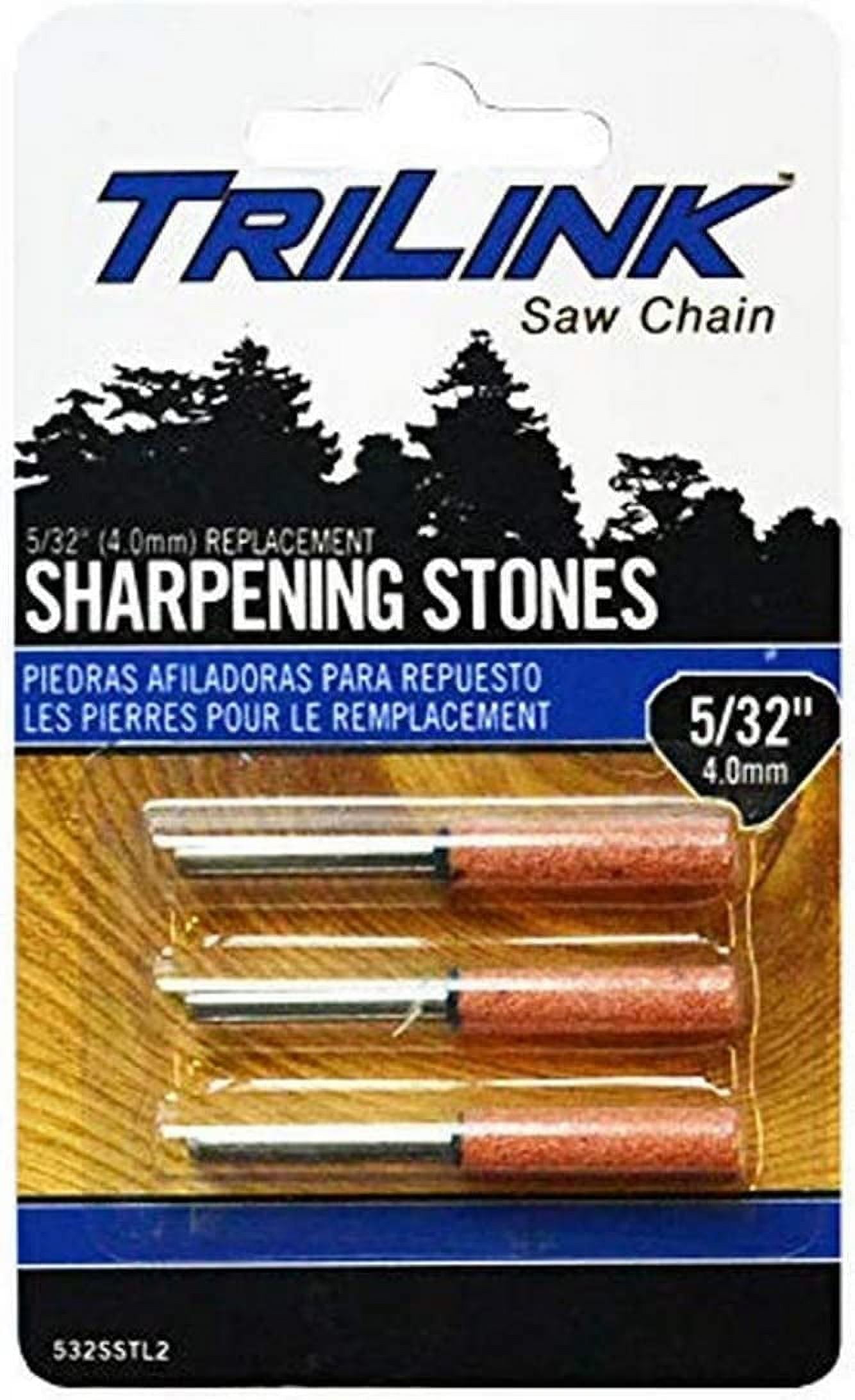 TriLink 532SSTL2 5/32 inch Chainsaw Chain Sharpening Stones