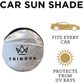 TriNova Car Sun Shade Windshield, Sunshade Cover Maximum UV Protection, Universal fit Easy Storage