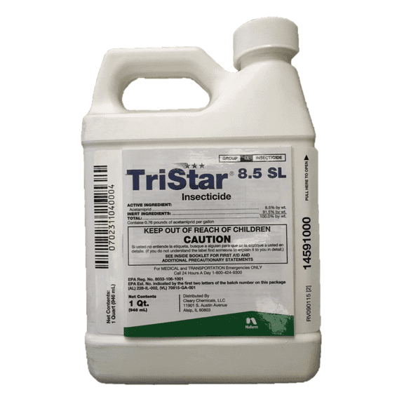 TriStar 8.5 SL Insecticide - Quick Knockdown & Long-Lasting Residual - 32 fl oz Bottle by NuFarm