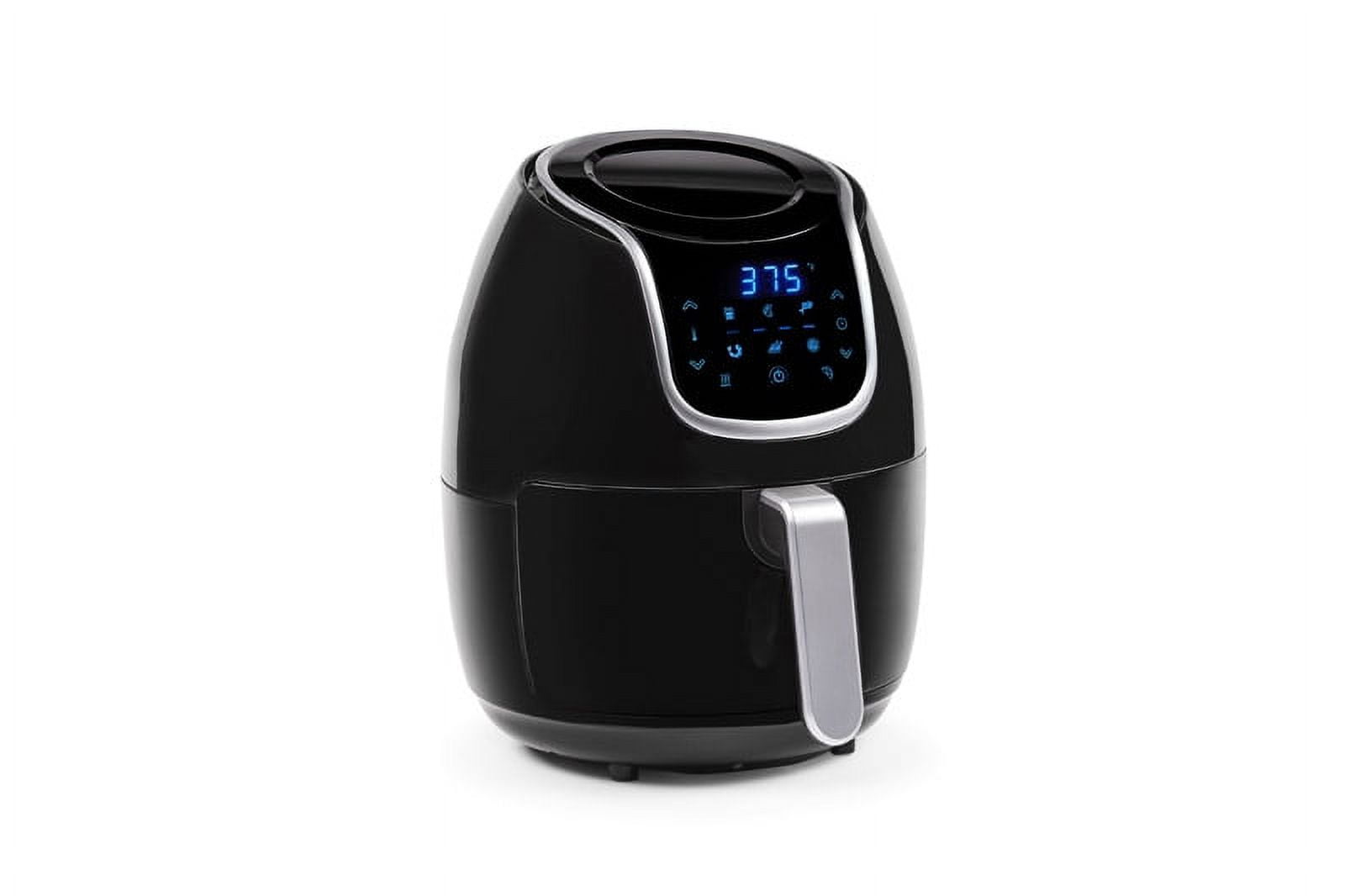 PowerXL Vortex Air Fryer 5QT BLK - 10 Pre-Programmed Settings, Digital  Control, Removable Fry Basket, Timer with Auto Shut-Off in the Air Fryers  department at