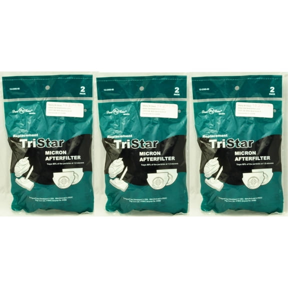 TriStar Vacuum Cleaner Secondary After Filter (Pack of 3) Total 6 Filters