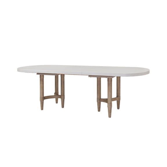 Triad Double Pedestal Dining Table with Leaf