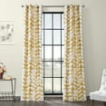 thumbnail image 1 of Triad Gold Grommet Printed Cotton Twill Curtain (1 Panel), Triad Gold, 50W X 120L, 1 of 6