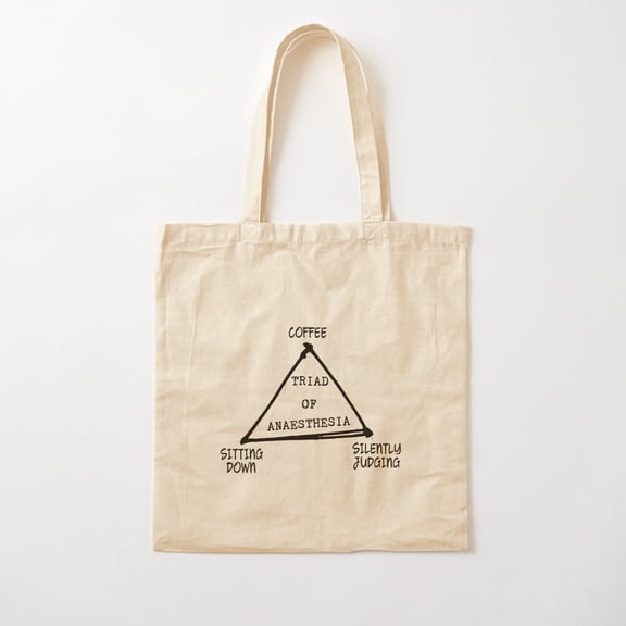 Triad Of Anaesthesia Canvas Tote Bags, Reusable Shopping Bag