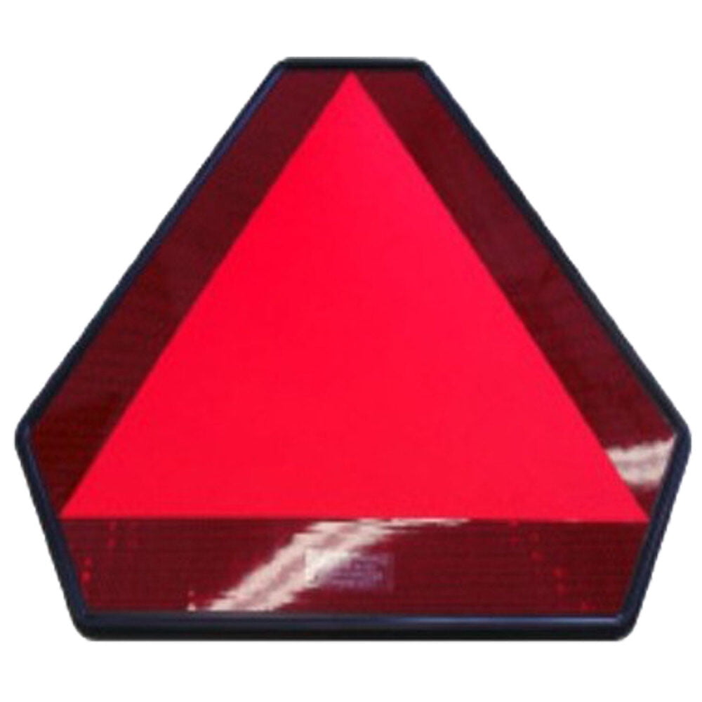 Triangle Slow Sign Triad Products 14 X 16 Inch Plastic Triangle Slow Moving Vehicle Sign ...