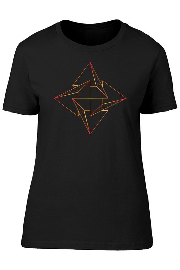 Triagle Geometrical Shape Star T-Shirt Women -Image by Shutterstock, Female x-Large