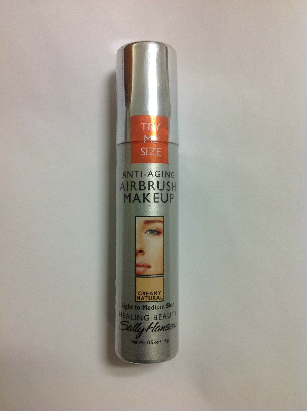Trial Size Sally Hansen Airbrush Makeup Foundation CREAMY NATURAL NEW.