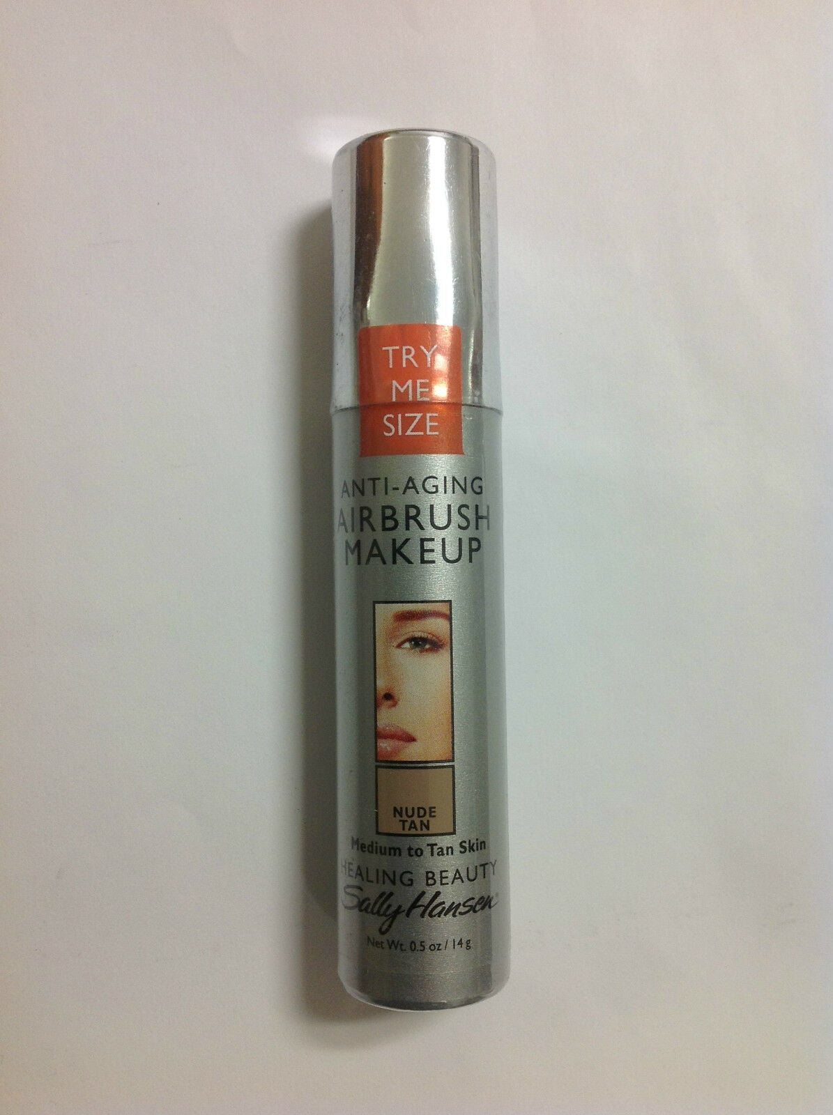 Trial Size Sally Hansen Airbrush Makeup Foundation NUDE TAN NEW.