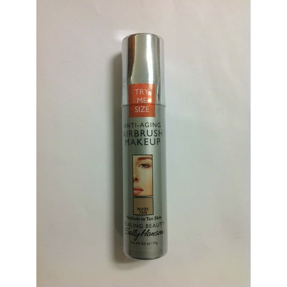 Trial Size Sally Hansen Airbrush Makeup Foundation NUDE TAN NEW.