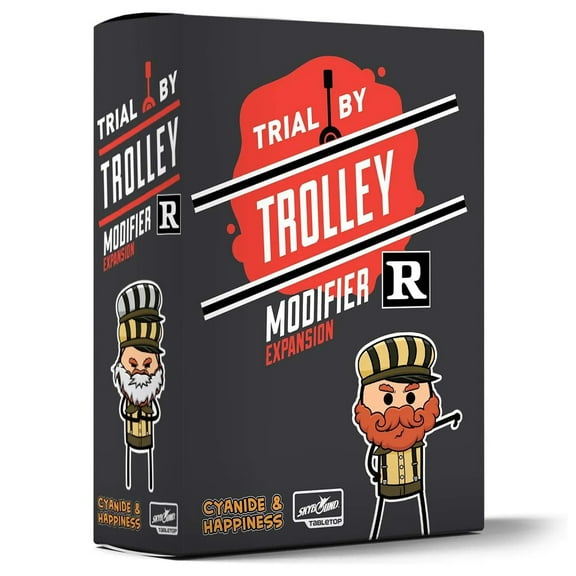 Trial by Trolley: R-Rated Modifier Expansion - Skybound Games, |100 New Cards |Adult Party Game of Moral Dilemmas & Trolley Murder, Fast Paced & Hilarious