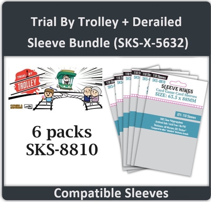 Trial by Trolley" Derailed Edition + Expansion Compatible Sleeve Bundle  (8810 X 6) - Walmart.com
