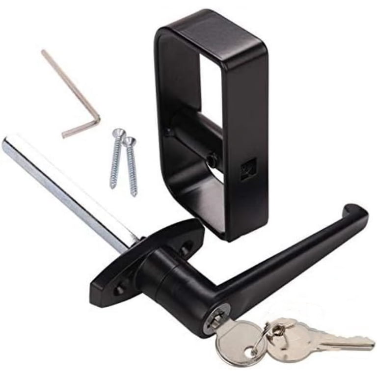 2 X 3 Inch Press Lock Deadbolt - Black Face Fixing Lock For Gates, Sheds, Doors With Keys