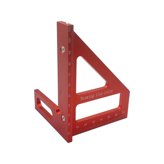 Trianglar Carpentry Square,Lightweight Aluminum Multi-Function Square for Professional Woodworking and Engineering