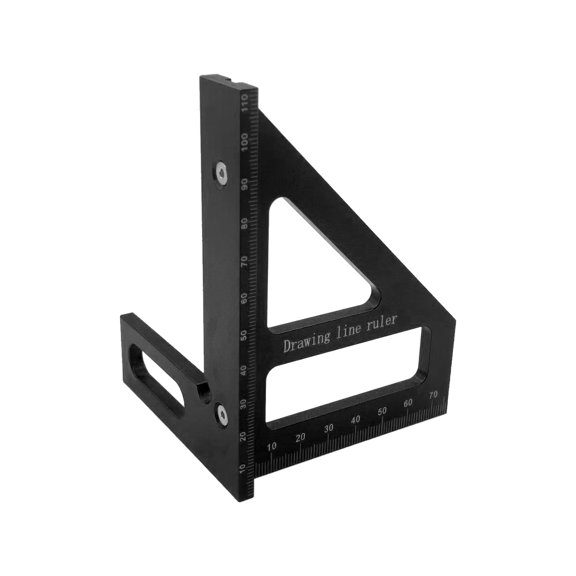 Trianglar Carpentry Square,Lightweight Aluminum Multi-Function Square for Professional Woodworking and Engineering
