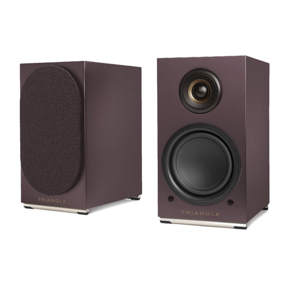 Triangle AIO TWIN Wireless Bluetooth Wi-Fi Speakers (Eggplant, Pair)