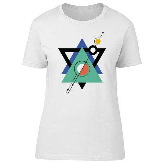 Triangle And Circle Shapes Tee Women's -Image by Shutterstock