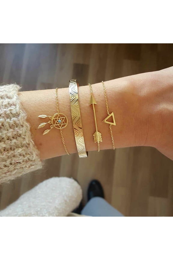 Triangle Arrow Dream Catcher Bracelet Fashion Jewelry Unique Design Bracelet Exquisite Craftsmanship for Women and for