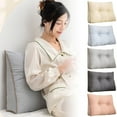 thumbnail image 1 of Triangle Backrest Pillow Cozival Triangular Pillow Backrest, Detachable Cover Headrest for Bed, Dormitory, Sofa, Couch, Bunk Beds, Support Cushion (60X50X15Cm), Bed Headrest Cushion, A, 1 of 8