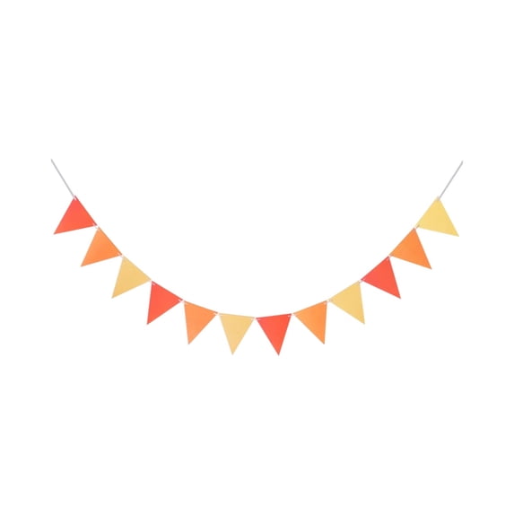 Triangle Banners for Fall and Holiday Celebrations - Versatile Party Decorations for Halloween, Thanksgiving, and Birthdays