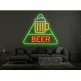 thumbnail image 1 of Triangle Beer Neon Sign, Bar Beer Pub LED Lights Decor, 1 of 4