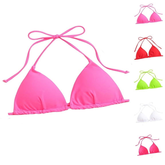 Triangle Bikini Top for Women String Halter Push Up Bathing Suits Top Swimsuit Tops