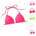 thumbnail image 1 of Triangle Bikini Top for Women String Halter Push Up Bathing Suits Top Swimsuit Tops, 1 of 7