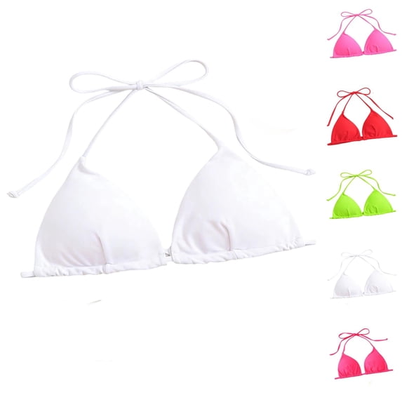 Triangle Bikini Top for Women String Halter Push Up Bathing Suits Top Swimsuit Tops
