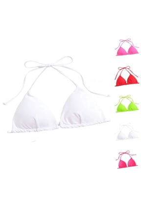 Triangle Bikini Top for Women String Halter Push Up Bathing Suits Top Swimsuit Tops