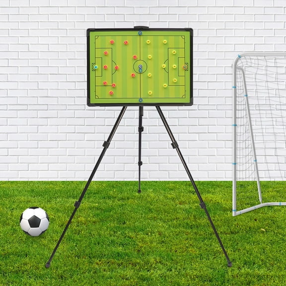 Triangle Bracket Stand Coaching Board, Football Tactical Board Portable Tactical Display Board, 23.6*17.7 Display Board